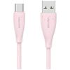 Kabel USAMS Green Series SJ714 18W 3A    USB-A do USB-C 1m różowy