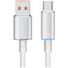 Kabel USAMS Cloud Series US-SJ658 6A     USB-A do USB-C 1,2m biały