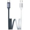 Kabel USAMS Bicolor Series SJ756 PD 60W USB-C/USB-C 1.2m czarno biały