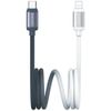 Kabel USAMS Bicolor Series SJ757 PD 30W USB-C/Lightning 1.2m czarno biały