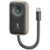 Ładowarka indukcyjna 2w1 Usams CD245 do Apple Watch z powerbankiem 1200mAh + kabel USB-C titanium