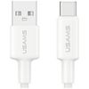 Kabel USAMS U90 3A USB-A do USB-C biały