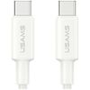 Kabel USAMS U90 60W USB-C do USB-C biały