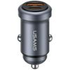 Ładowarka samochodowa USAMS CC322 30W    1xUSB-A 1xUSB-C tarnish