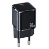 USAMS Ład. siec. 1xUSB-C T45 mini 30W(only head) PD3.0 Fast Charging czarny/black CC148TC01 (US-CC148)