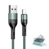 USAMS Kabel pleciony U55 2A lightning1szt. for set U55 zielony/green 1m SJ448USBSG02 (US-SJ448)