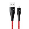 USAMS Kabel pleciony U41 microUSB 2m2A czerwony/red SJ396USB02 (US-SJ396) Fast Charge