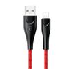 USAMS Kabel pleciony U41 lightning 3m2A czerwony/red SJ397USB02 (US-SJ397) Fast Charge