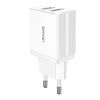 USAMS Ład. siec. 2xUSB T24 2,1A biały/white (only head) CC90TC01 (US-CC090)