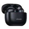 USAMS Słuchawki Bluetooth 5.2 TWSNX10 Series Dual mic bezprzewodowe czarny/black BHUNX01
