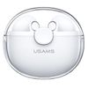 USAMS Słuchawki Bluetooth 5.1 TWS BUseries bezprzewodowe biały/white BHUBU01