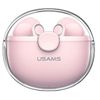 USAMS Słuchawki Bluetooth 5.1 TWS BUseries bezprzewodowe różowy/pink BHUBU04