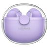 USAMS Słuchawki Bluetooth 5.1 TWS BUseries bezprzewodowe fioletowy/purple BHUBU02