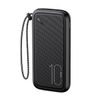 USAMS Powerbank PB56 10000mAh 2xUSB /USB-C / MicroUSB Fast Charge czarny/black 10KCD15001 (US-CD150)