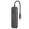 USAMS Adapter HUB 3xUSB + USB-C + HDMIczarny/black SJ578HUB01 (US-SJ578)