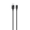 USAMS Kabel lightning  2,4A 1,2mFast Charging Lithe Series  czarny/black SJ565USB01(US-SJ565)