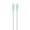 USAMS Kabel USB-C na USB-C 100W 1,2mPort Display Fast Charging Lithe Series zielony/green SJ567USB04 (US-SJ567)