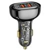 USAMS Ład. sam. 2xUSB+1xUSB-C 80WFast Charge czarny/black CC159CC01 (US-CC159)