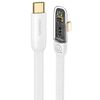 USAMS Kabel kątowy USB-C na LightningPD 20W Fast Charging Iceflake Series 1,2m biały/white SJ583USB02 (US-SJ583)