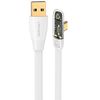 USAMS Kabel kątowy USB na USB-CPD 6A 66W Fast Charging Iceflake Series 1,2m biały/white SJ585USB02 (US-SJ585)
