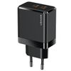 USAMS Ład. siec. 2xUSB-C T54 GaN 40W(only head) PD Fast Charging czarny/black CC172TC01 (US-CC172)