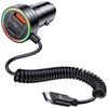 USAMS Ład. sam. 2xUSB-C 1xUSB-A C33 60Wwith spring cable Fast Charge czarny/black CC167CC01 (US-CC167)