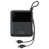 USAMS Powerbank PB69 10000mAh 22.5WQC3.0+PD Fast Charge Digital Display czarny/black 10KCD18601 (US-CD186)