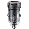 USAMS Ład. sam. C35 USB+USB-C 45WFast Charge czarny/black CC175CC01 (US-CC175)