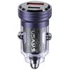 USAMS Ład. sam. C35 USB+USB-C 45WFast Charge fioletowy/purple CC175CC02 (US-CC175)