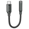 USAMS AU16 Adapter USB-C - jack 3.5mDAC czarny/black SJ599YPTC01 (US-SJ599)
