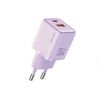 USAMS Ład. siec. 1xUSB+1xUSB-C PD30W 3A(only head) PD3.0 Fast Charging purpurowy/purple X-ron Series CC189TC03 (US-CC189)