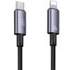 USAMS Kabel USB-C na Lightning 30W 0,25mFast Charging stalowy/tarnish SJ679USB01 (US-SJ679)