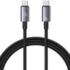 USAMS Kabel USB-C na USB-C 60W 1,2mFast Charging stalowy/tarnish SJ661USB01 (US-SJ661)