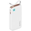 USAMS Powerbank ze zwijanym kablem USB-CRetractable 10000 mAh PD 20W Fast Charge XY Series biały/white 10KCD22402 (US-CD224)