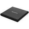 Verbatim Zewnętrzna nagrywarka Slimline  CD/DVD USB-A + kabel USB-A/USB-A do USB-C czarny/black 98938