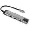Verbatim Adapter Hub USB-C - USB-C/      2xUSB-A 3.0/HDMI/Eternet aluminiowy/aluminum 49141
