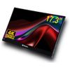 Verbatim Monitor przenośny dotykowy17.3" Ultra HD 4K czarny/black 32239