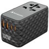 Verbatim Adapter podróżny EU/UK/US GaN2xUSB-A/2xUSB-C PD 100W UTA-06 czarny/black 32121