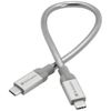 Verbatim Kabel stalowy USB-C/USB-C 3A30cm srebrny/silver 48867
