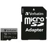 Verbatim Karta microSD 512GB + adapterPro U3 czarny/black 47046