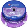 Verbatim Płyta DVD-R 4.7GB 16x AZO       srebrny/matt silver 25szt 43500