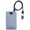 Dysk zewnętrzny Verbatim Fingerprint Secure HDD USB 3.2 Gen 1 1TB szary 53652