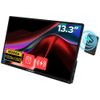Monitor przenośny dotykowy Verbatim ALU  13.3" WUXGA z powerbankiem 5000mAh czarny 32087