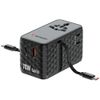Verbatim Adapter podróżny EU/UK/US GaN   1xUSB-C/1xUSB-A/2xUSB-C PD 70W czarny 30186