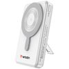 Powerbank Verbatim Charge n Go 10000mAh z podstawką Magnetic Wireless wyświetlacz TFT 2xkabel USB-C srebrny 32273