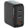 Ładowarka sieciowa Verbatim Mini GaN     100W 2xUSB-C PD/1x USB-A QC adapter UE/UK/USA czarny 30239