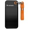 Dysk Zewnętrzny Verbatim Pocket SSD 256GB USB-C 3.2 gen.2 czarno-pomarańczowy 32418