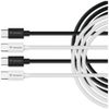 Kable Verbatim Sync & Charge USC-C do C essentials 60W czarny / biały 2szt. 32391