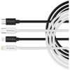 Kable Verbatim Sync & Charge USC-C do Lightning essentials 27W czarny / biały 2szt. 32392