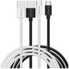 Kable Verbatim Sync & Charge USC-C do A essentials 18W czarny / biały 2szt. 32393